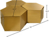 Meridian Furniture - Hexagon Gold Iron 3pc. Coffee Table - 292-CT-3PC - GreatFurnitureDeal