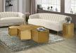 Meridian Furniture - Hexagon Gold Iron 5pc. Coffee Table - 292-CT-5PC - GreatFurnitureDeal