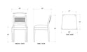 Bramble - Langford Dining Chair w/ Rattan Back - BR-29226 Set of 2 - GreatFurnitureDeal