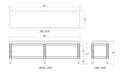 Bramble - Martinique Bench - BR-29232 - GreatFurnitureDeal