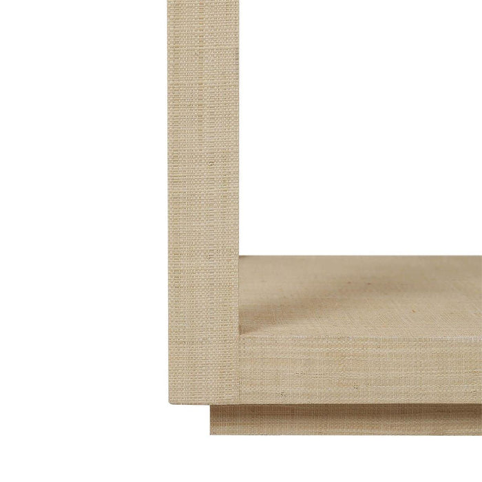 Bramble - Kagu Open Console Table Wrapped in Raw Raffia - 29233RFRW----- - GreatFurnitureDeal
