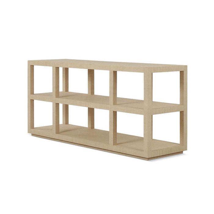 Bramble - Kagu Open Console Table Wrapped in Raw Raffia - 29233RFRW----- - GreatFurnitureDeal