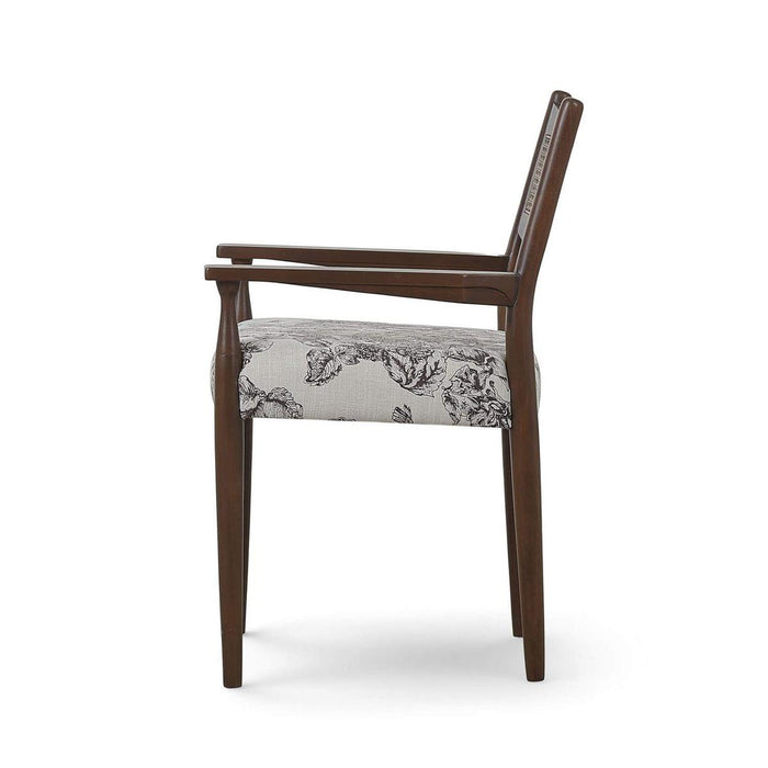 Bramble - Langford Dining Chair w/ Arms & Rattan Back - BR-29240 Set of 2 - GreatFurnitureDeal