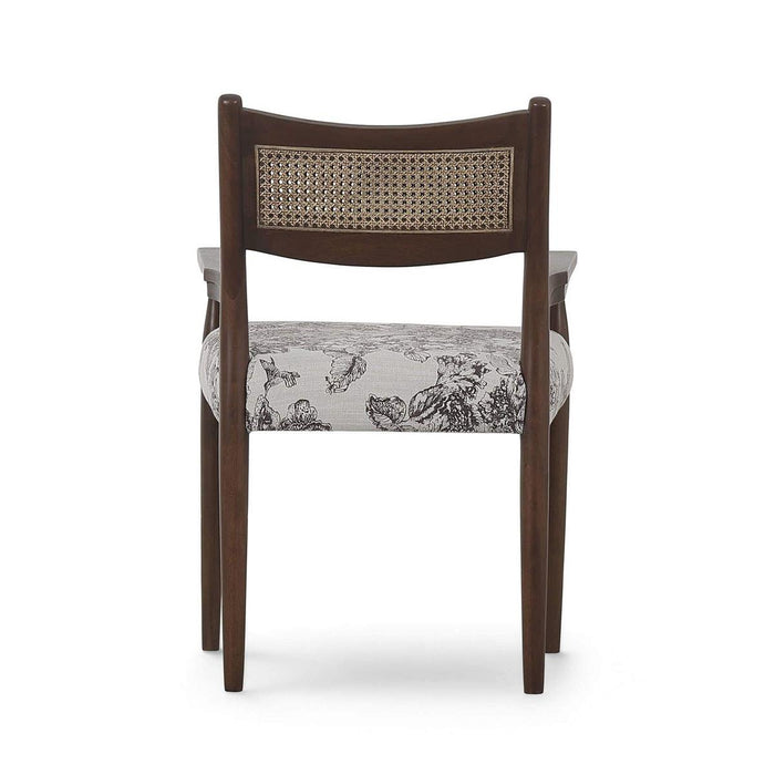 Bramble - Langford Dining Chair w/ Arms & Rattan Back - BR-29240 Set of 2 - GreatFurnitureDeal
