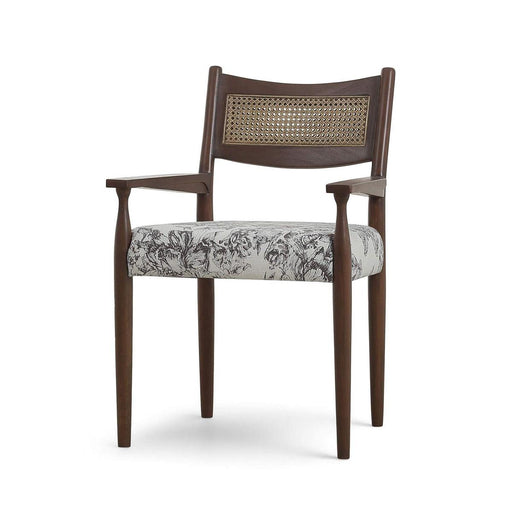 Bramble - Langford Dining Chair w/ Arms & Rattan Back - BR-29240 Set of 2 - GreatFurnitureDeal