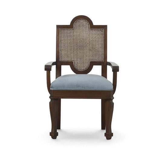 Bramble - Carmel Dining Chair w/ Arms & Rattan Back - BR-29249 Set of 2 - GreatFurnitureDeal