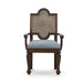 Bramble - Carmel Dining Chair w/ Arms & Rattan Back - BR-29249 Set of 2 - GreatFurnitureDeal