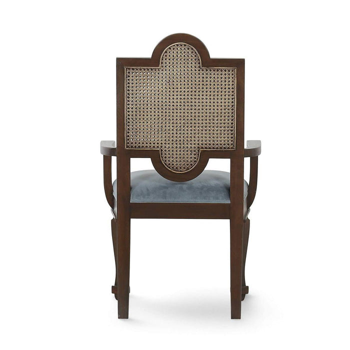 Bramble - Carmel Dining Chair w/ Arms & Rattan Back - BR-29249 Set of 2 - GreatFurnitureDeal