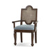 Bramble - Carmel Dining Chair w/ Arms & Rattan Back - BR-29249 Set of 2 - GreatFurnitureDeal