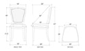 Bramble - Bellevue Upholstered Dining Chair - BR-29258 Set of 2 - GreatFurnitureDeal
