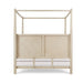 Bramble - Luna Canopy King Bed Wrapped in Raw Raffia - 29266RFRW----- - GreatFurnitureDeal