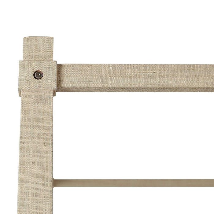 Bramble - Luna Canopy King Bed Wrapped in Raw Raffia - 29266RFRW----- - GreatFurnitureDeal