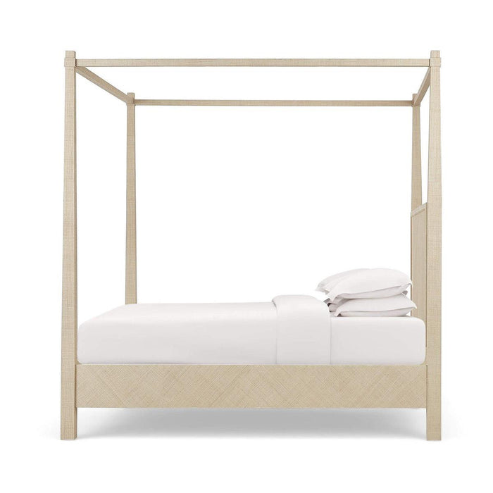 Bramble - Luna Canopy King Bed w/ Raffia - BR-29266 - GreatFurnitureDeal