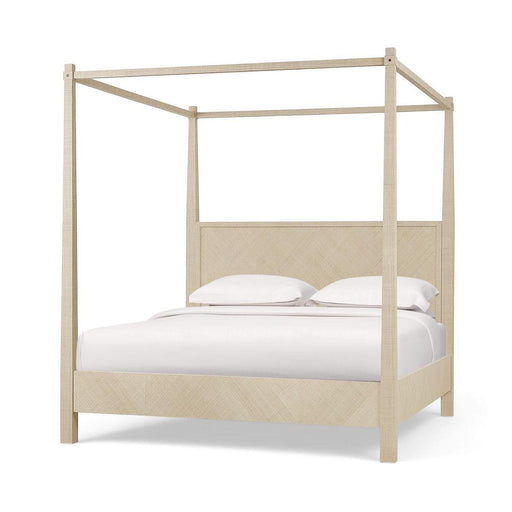 Bramble - Luna Canopy King Bed w/ Raffia - BR-29266 - GreatFurnitureDeal