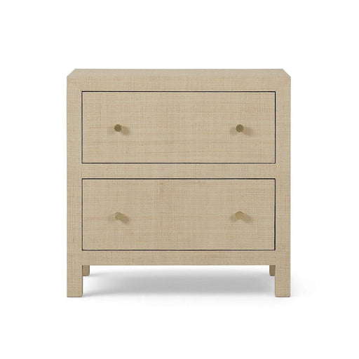 Bramble - Kagu Large Bedside Table w/ 2 Drawers w/ Raffia - BR-29274 - GreatFurnitureDeal