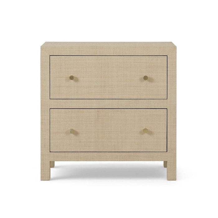 Bramble - Kagu Large Bedside Table w/ 2 Drawers w/ Raffia - BR-29274 - GreatFurnitureDeal