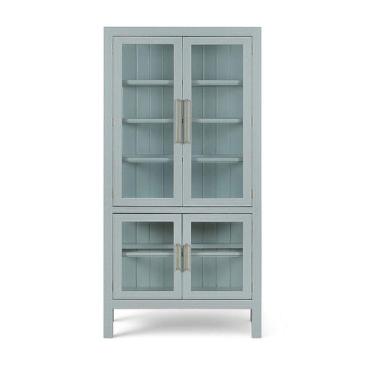 Bramble - Alto Display Cabinet w/ Rattan & Glass Shelves - BR-29280 - GreatFurnitureDeal