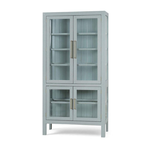 Bramble - Alto Display Cabinet w/ Rattan & Glass Shelves - BR-29280 - GreatFurnitureDeal