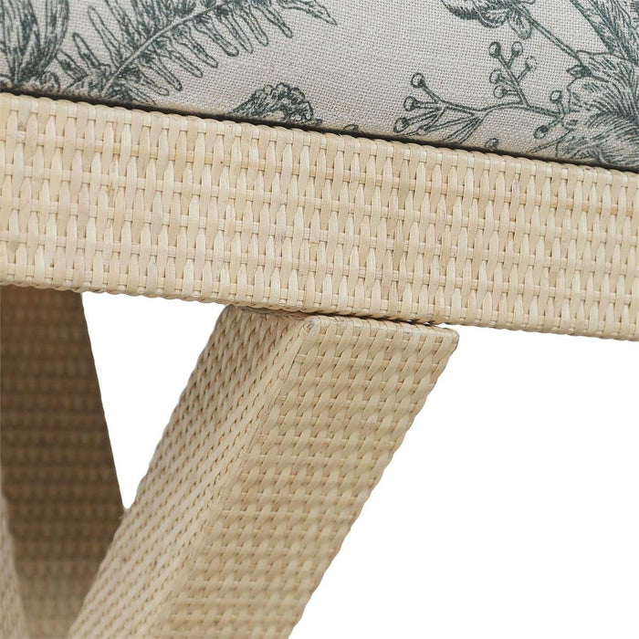 Bramble - Renoir Rattan X Bench Medium - BR-29283 - GreatFurnitureDeal