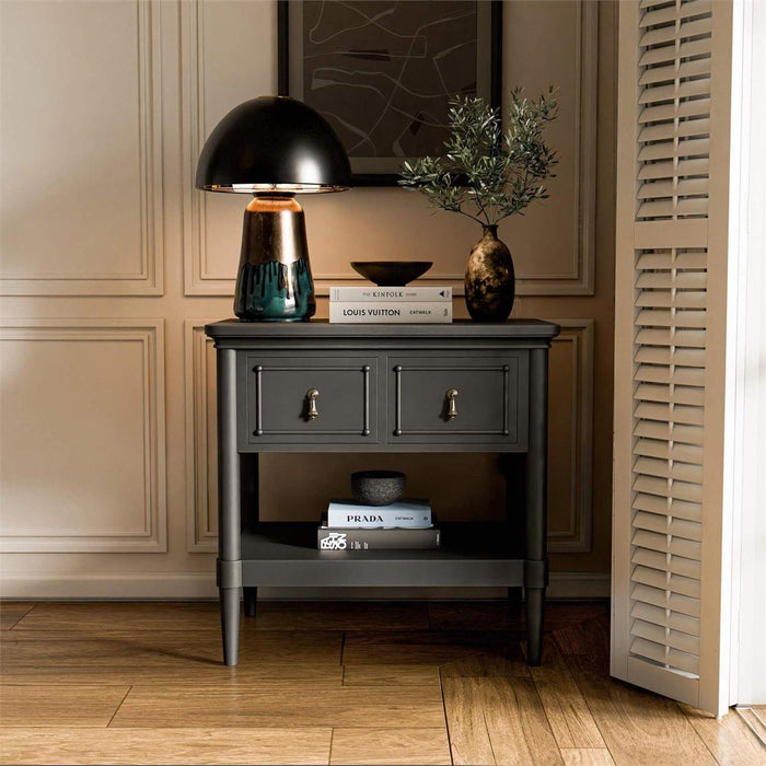 Bramble - Seraphine Large Bedside Table w/ 2 Drawers - BR-29286 - GreatFurnitureDeal