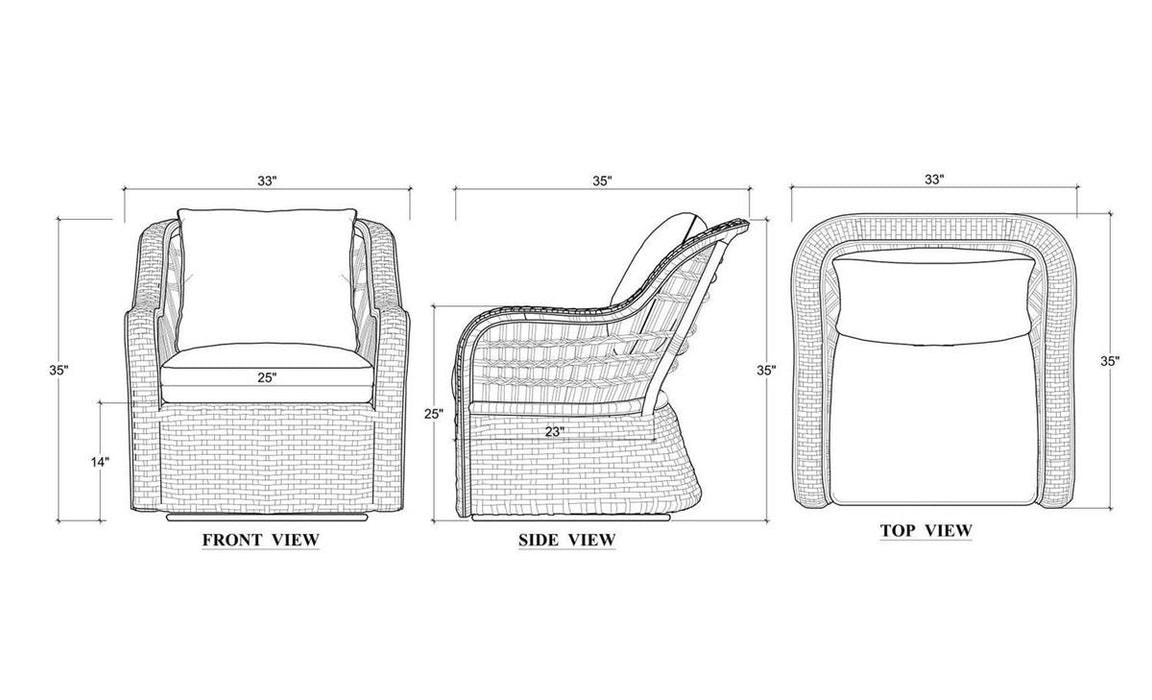 Bramble - Havana Rattan Lounge Chair - BR-29288