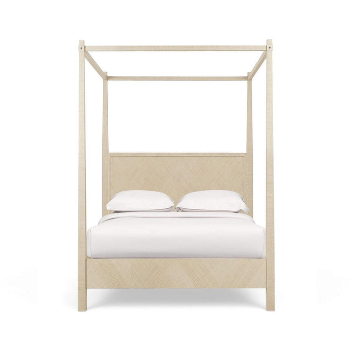 Bramble - Luna Canopy Queen Bed w/ Raffia - BR-29298 - GreatFurnitureDeal