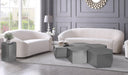 Meridian Furniture - Hexagon Chrome Iron 5pc. Coffee Table - 293-CT-5PC - GreatFurnitureDeal