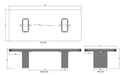 Bramble - Kagu Dining Table 108'' - BR-29309 - GreatFurnitureDeal