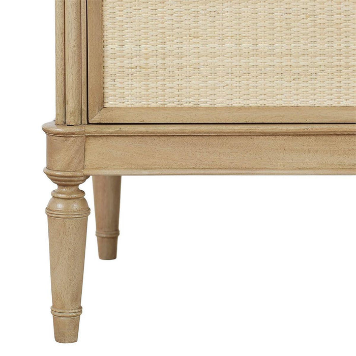 Bramble - Langford 3 Drawer Nightstand w/ Rattan - BR-29310 - GreatFurnitureDeal