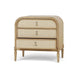 Bramble - Langford 3 Drawer Nightstand w/ Rattan - BR-29310 - GreatFurnitureDeal