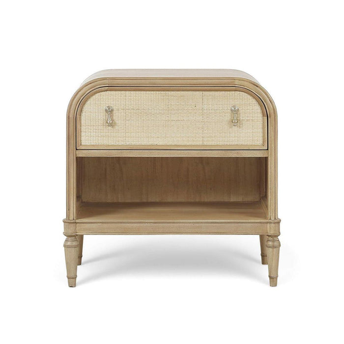 Bramble - Langford 1 Drawer Bedside Table w/ Rattan - BR-29312 - GreatFurnitureDeal