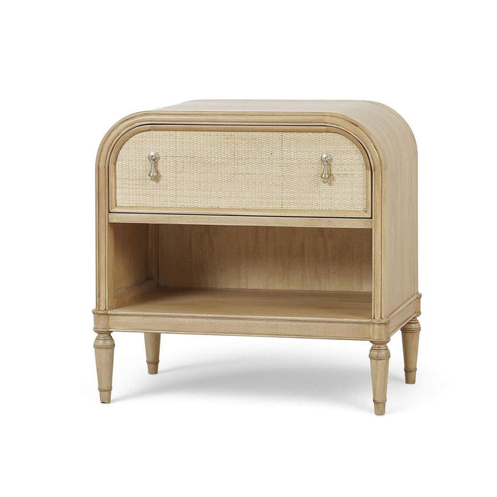 Bramble - Langford 1 Drawer Bedside Table w/ Rattan - BR-29312 - GreatFurnitureDeal