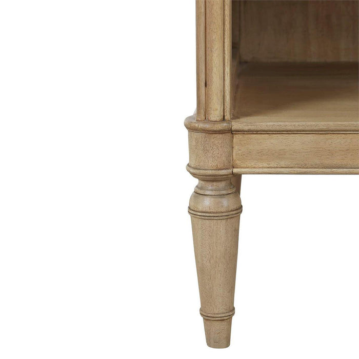 Bramble - Langford 1 Drawer Bedside Table w/ Rattan - BR-29312 - GreatFurnitureDeal