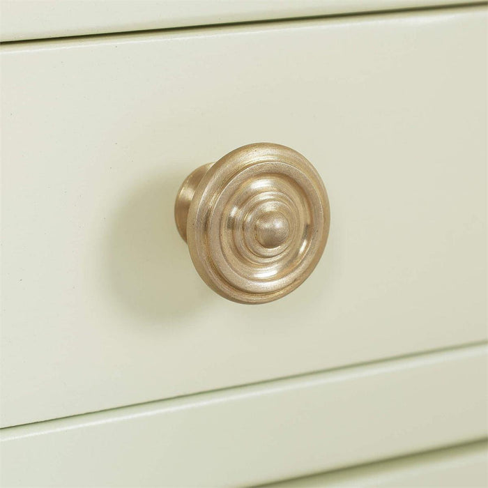 Bramble - Eton 2 Drawer Side Table w/ Pull Out Shelf w/ Knob A - BR-29317