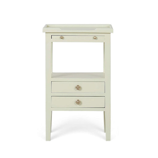 Bramble - Eton 2 Drawer Side Table w/ Pull Out Shelf w/ Knob A - BR-29317 - GreatFurnitureDeal