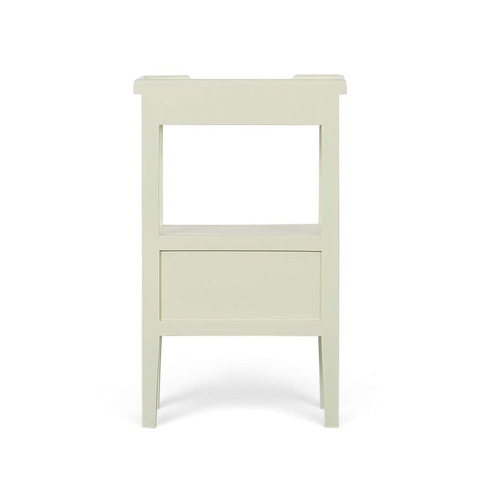 Bramble - Eton 2 Drawer Side Table w/ Pull Out Shelf w/ Knob A - BR-29317