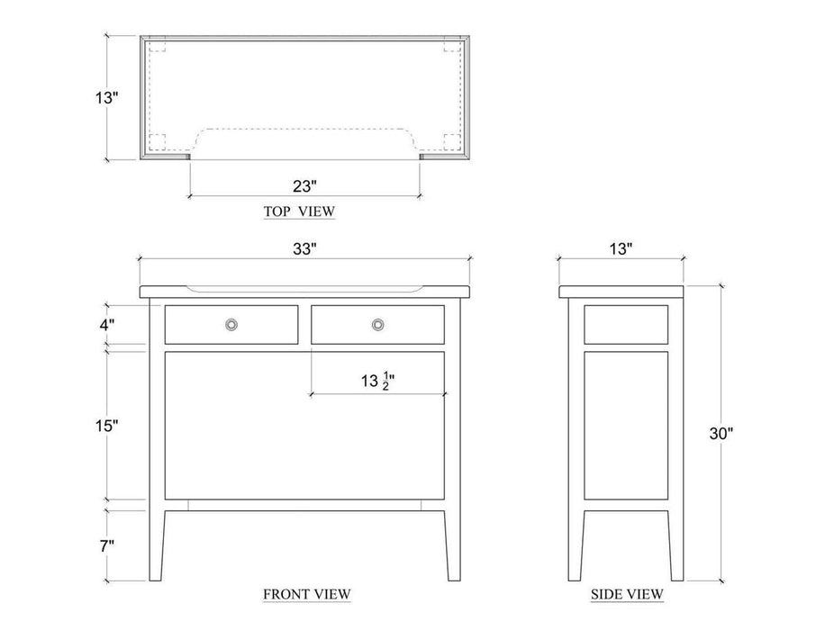 Bramble - Eton Console w/ Knob A - BR-29319