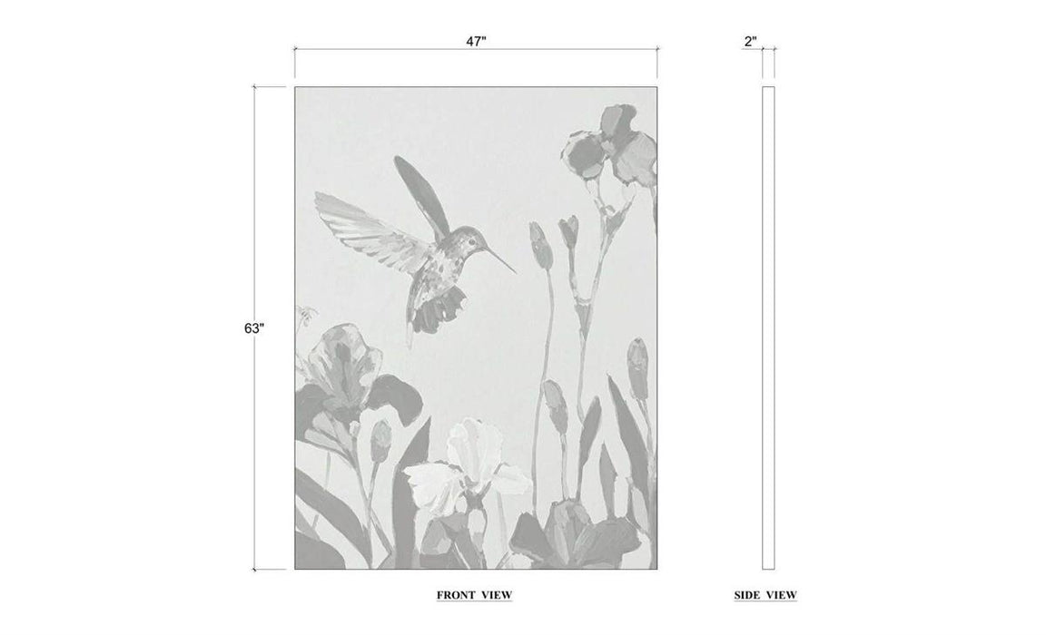 Bramble - Hummingbird Garden on Canvas 63 x 47 w/o Frame - BR-29329 - GreatFurnitureDeal