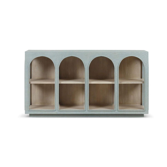 Bramble - Vannes Crescent Console w/ Raffia - BR-29339 - GreatFurnitureDeal