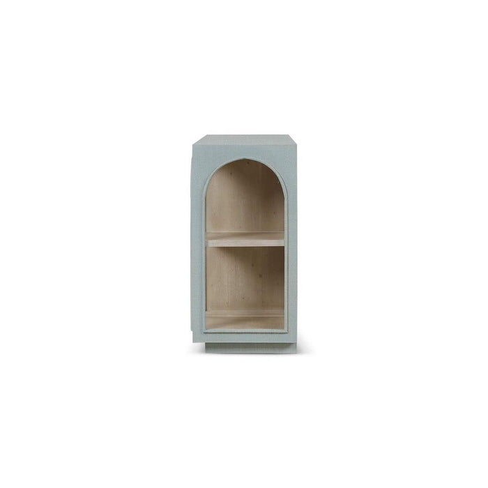 Bramble - Vannes Crescent Console w/ Raffia - BR-29339 - GreatFurnitureDeal