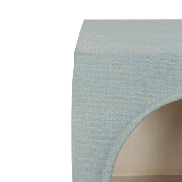 Bramble - Vannes Crescent Console w/ Raffia - BR-29339 - GreatFurnitureDeal