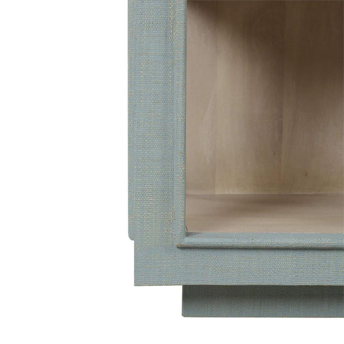 Bramble - Vannes Crescent Console w/ Raffia - BR-29339 - GreatFurnitureDeal