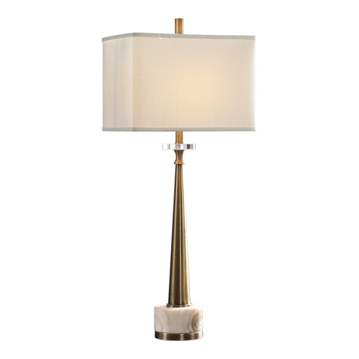 Uttermost - Verner Tapered Brass Table Lamp - 29616-1 - GreatFurnitureDeal