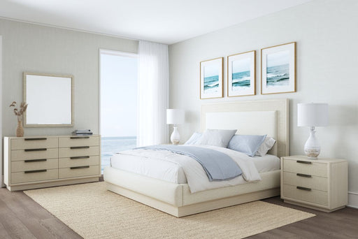 ART Furniture - Cotiere 3 Piece King Upholstered Panel Bedroom Set in Linen - 299136-299142-2349-3SET - GreatFurnitureDeal