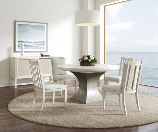 ART Furniture - Cotiere Round Dining table in Linen - 299226-2349 - GreatFurnitureDeal
