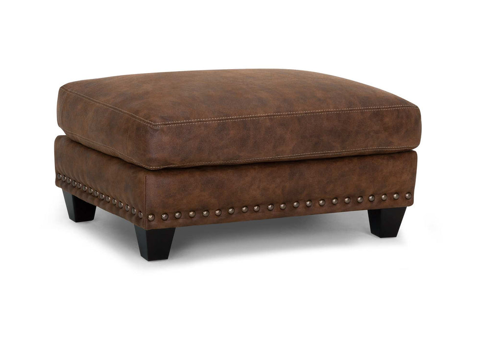 Franklin Furniture - 848 Indira Chair and a Half with Matching Ottoman in Ford Walnut - 84888-WALNUT-84818-WALNUT - GreatFurnitureDeal