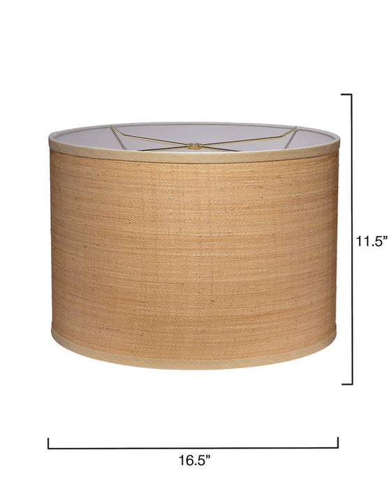 Jamie Young Company - Raffia Classic Drum Shade in Natural - 2DRUM-88CL - GreatFurnitureDeal