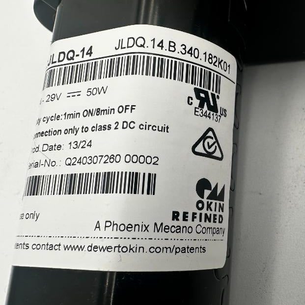Okin- Replacement Linear Actuator JLDQ-14/ JLDQ.14.B.340.182.K01
