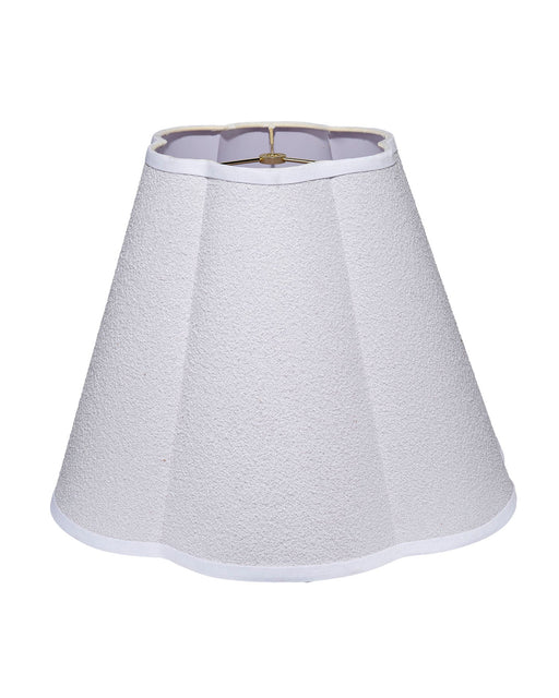 Jamie Young Company - Scalloped Large Lamp Shade in White Linen - 2SCAL-131LG - GreatFurnitureDeal