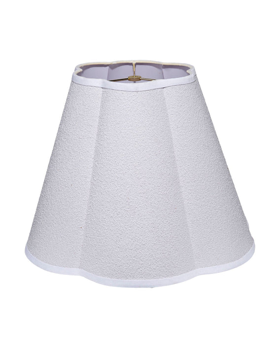 Jamie Young Company - Scalloped Large Lamp Shade in White Linen - 2SCAL-131LG - GreatFurnitureDeal